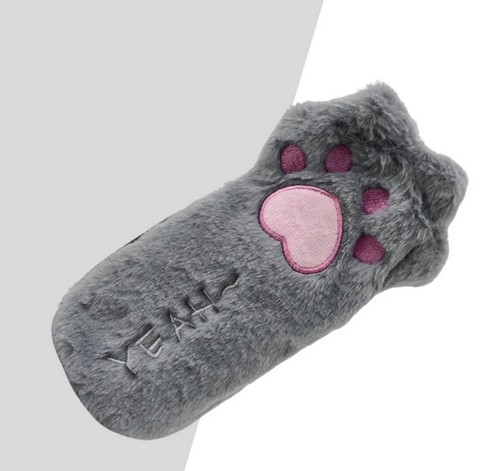 Astuccio peluche con zampa - in,